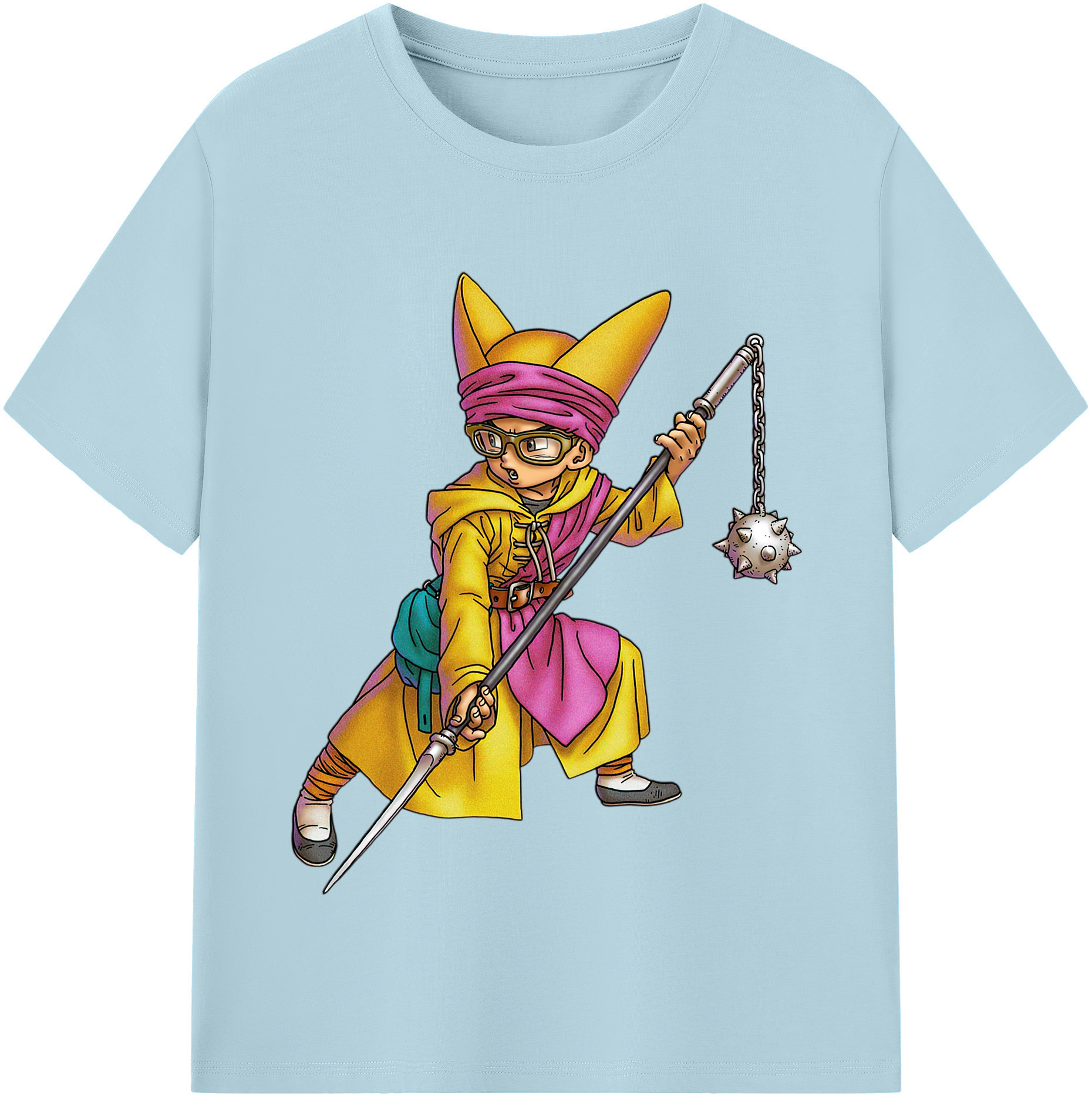 （画像用） ドラゴンクエスト Doragon Kuesuto Dragon Quest 綿100％半袖Tシャツ（フロントプリント）